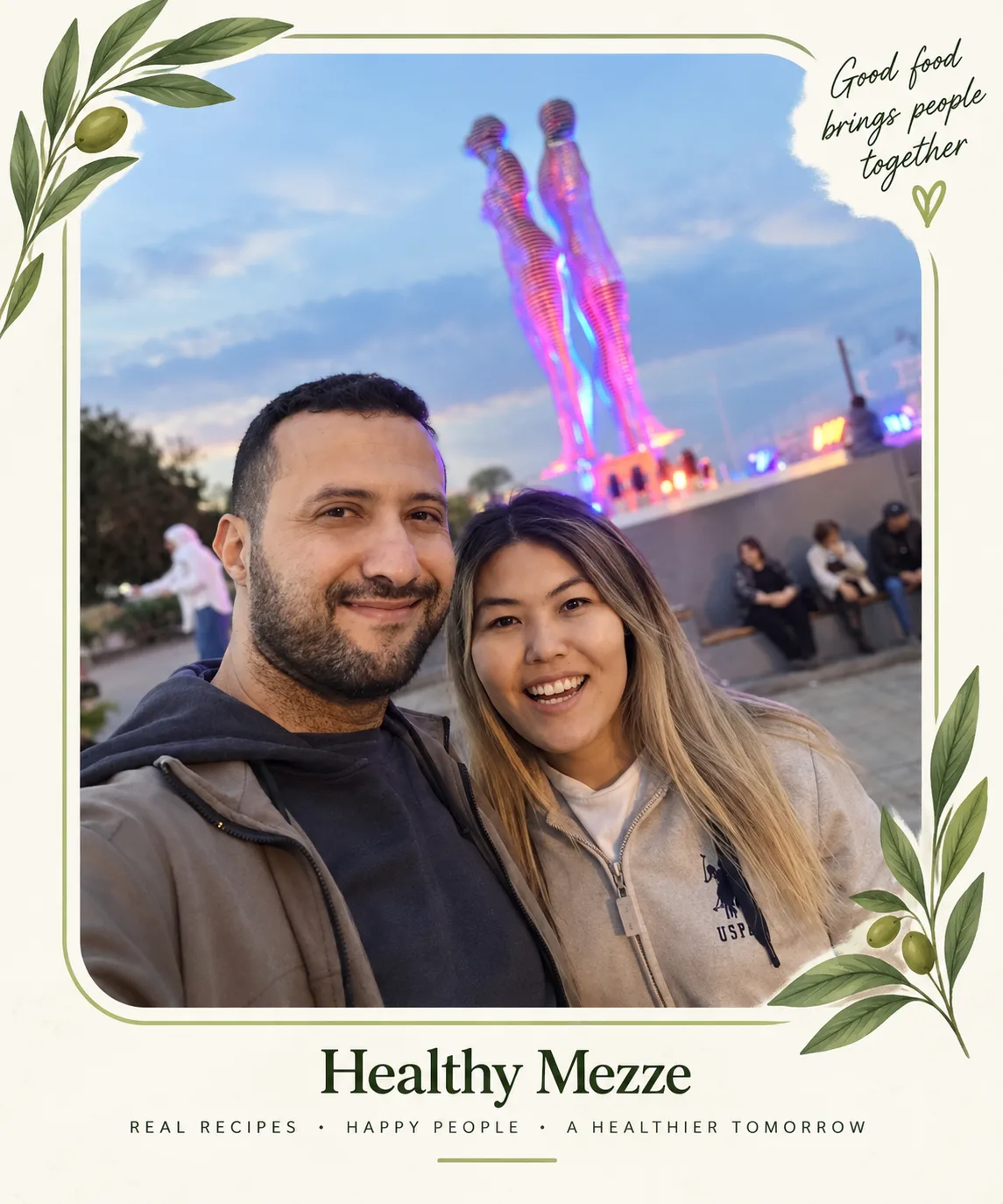 Mokhtar and his wife, the creators of Healthy Mezze