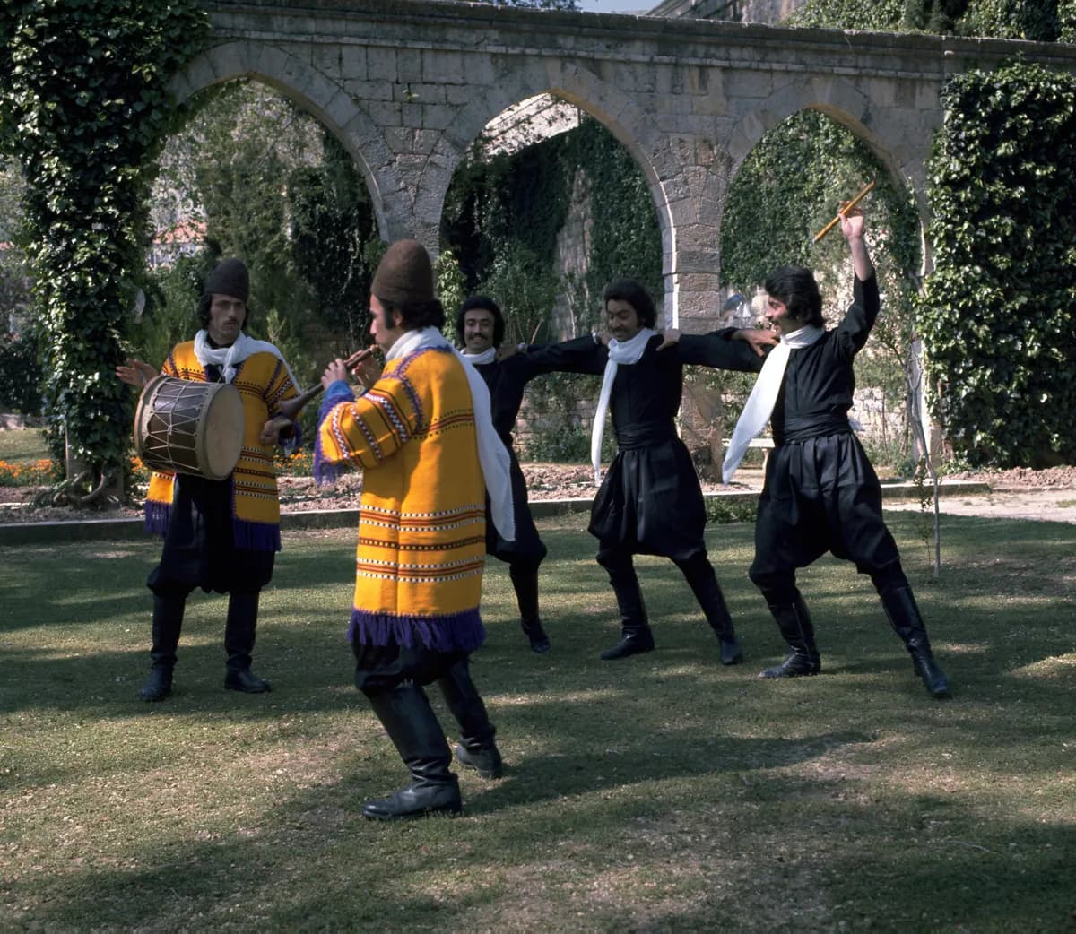 Traditional Lebanese dabke folk dancing
